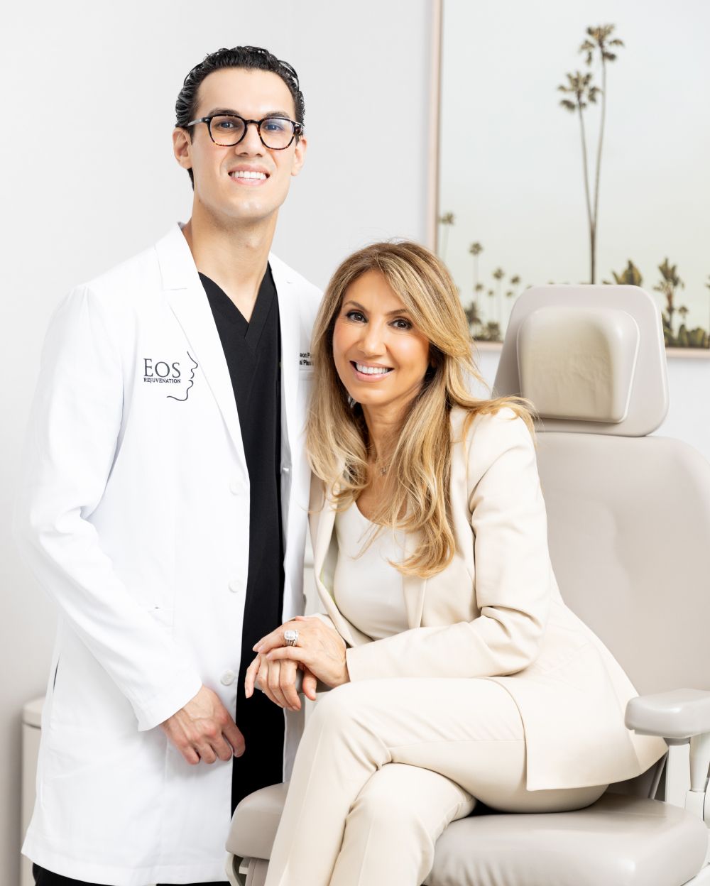 Dr. Keon Parsa and a blonde haired woman