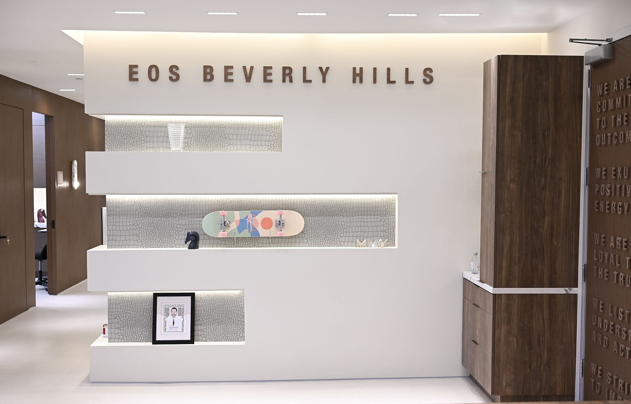 Modern interior of EOS Beverly Hills location