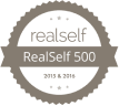 RealSelf certified badge for aesthetic services.